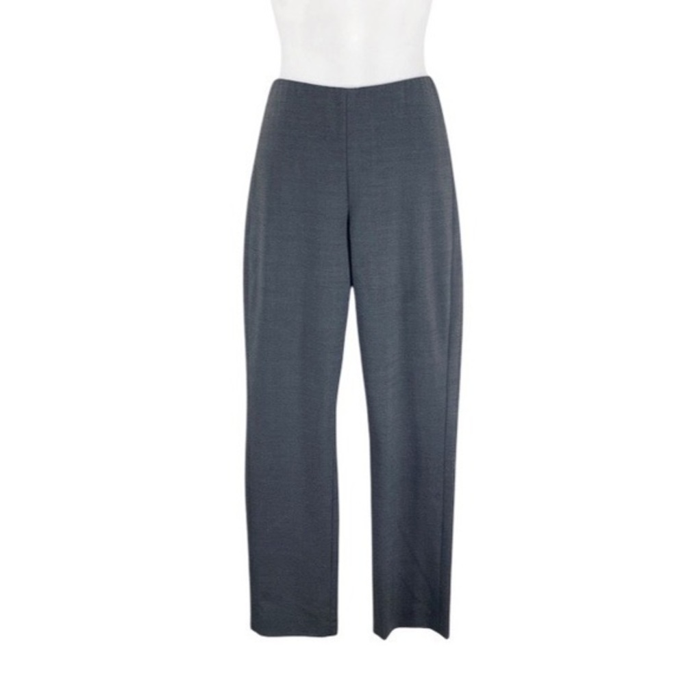 Antonio Melani gray flat front elastic waist ankle pants 2